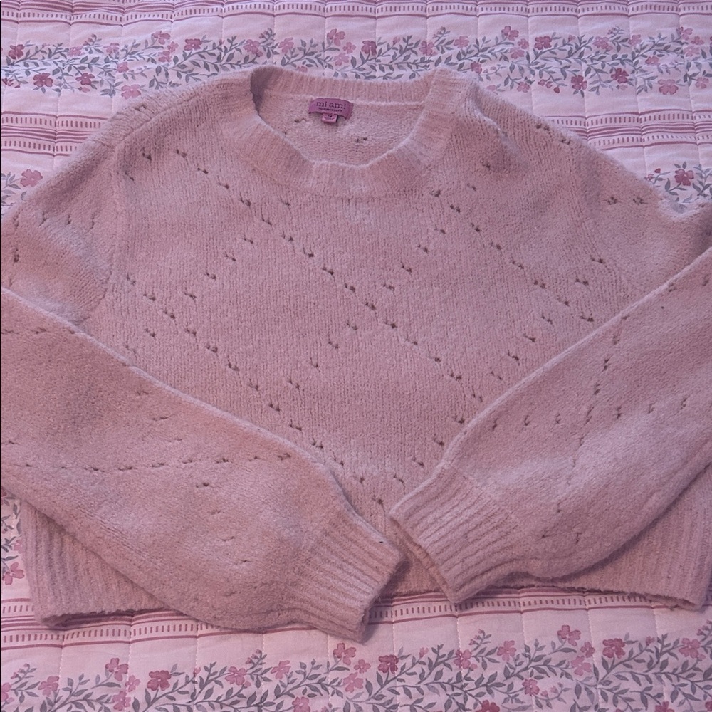 Francesca's Collections Soft Pink Sweater